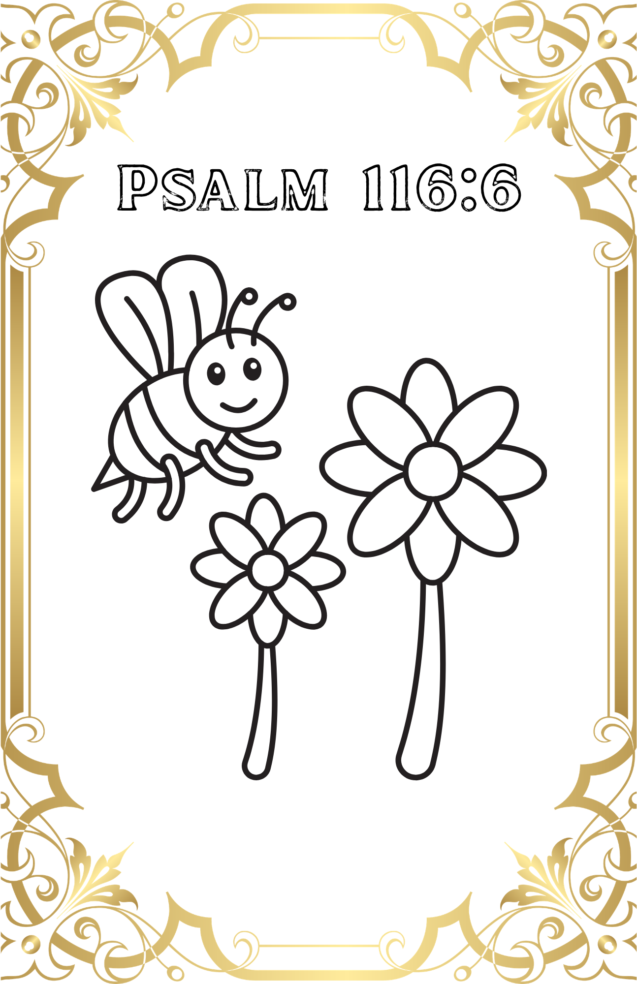 Interior coloring page - Matthew 7:11
